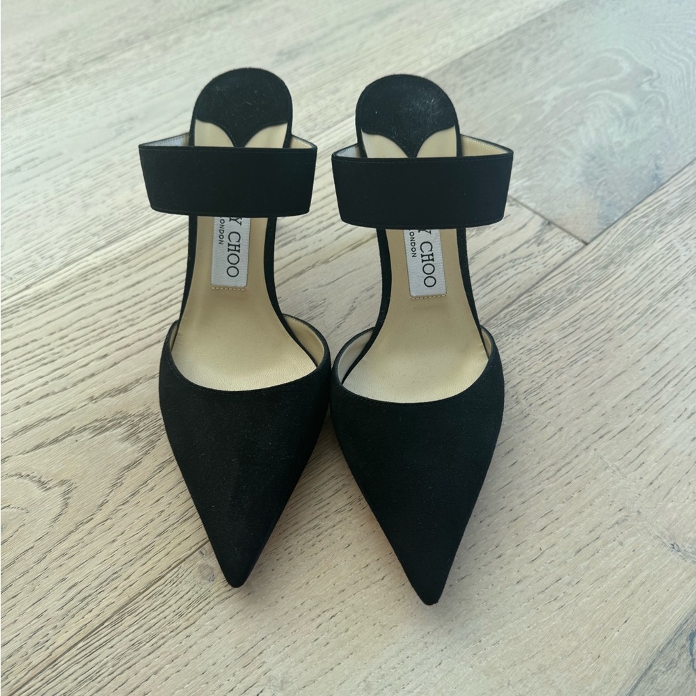 Jimmy Choo Black Suede Heels
